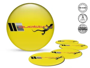 Sticker on Rims Sleek Drift Dome Labels